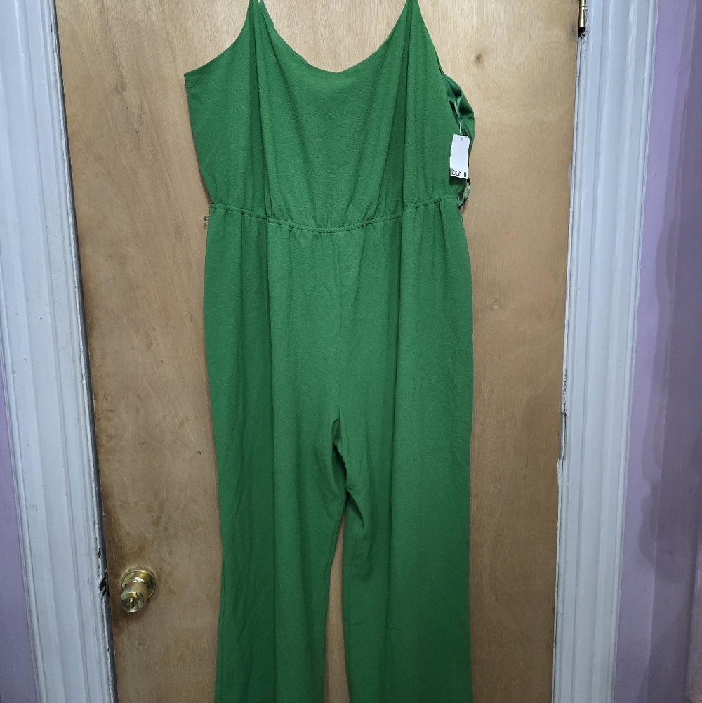 Bar Ill Plus Size Green Women's Jumpsuit